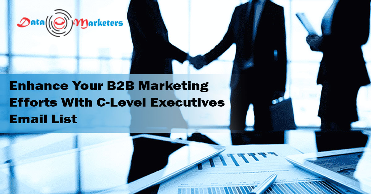 Enhance Your B2B Marketing Efforts With C-Level Executives Email List | Data Marketers Group