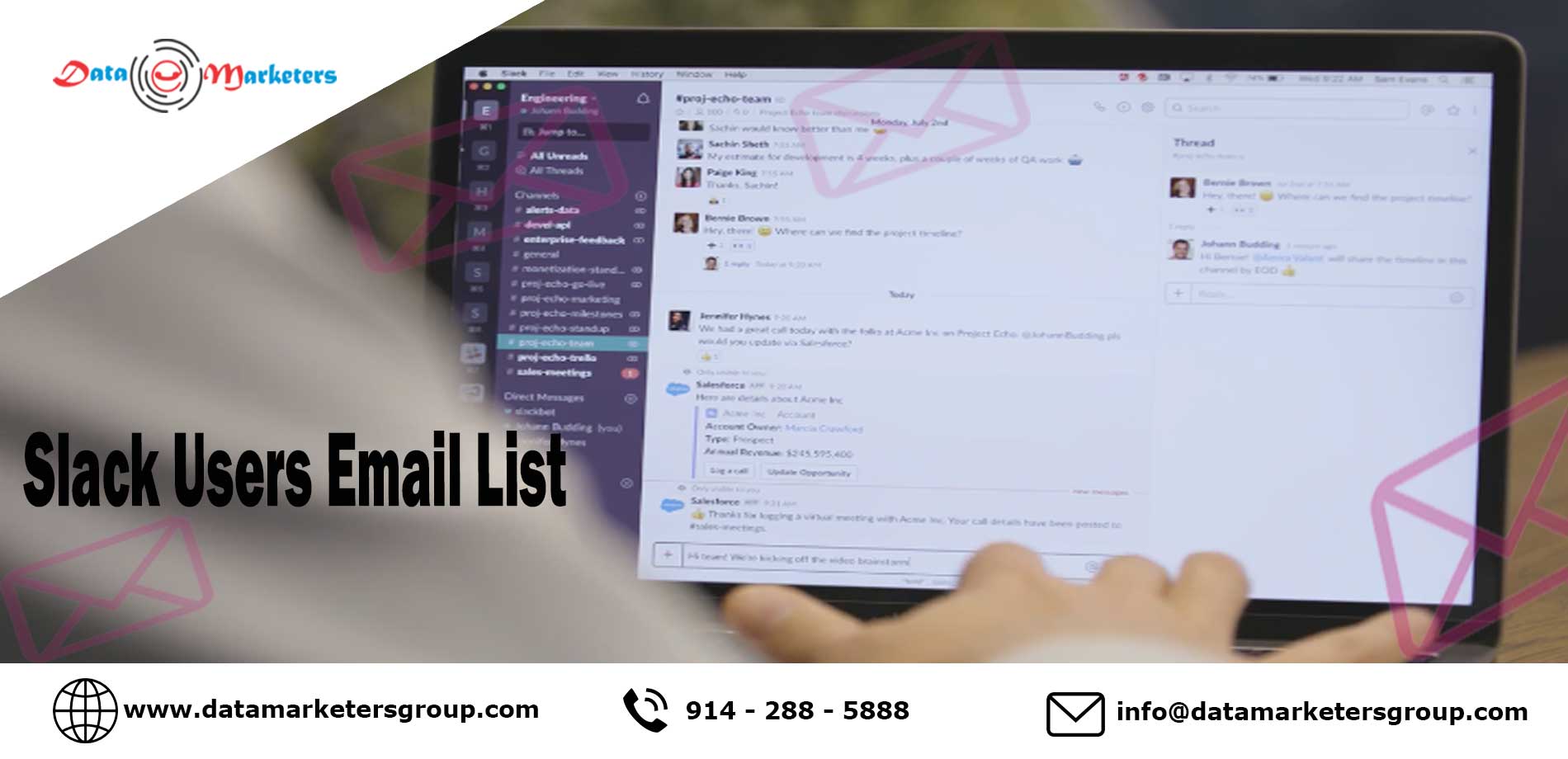 Slack Users Email List | Data Marketers Group