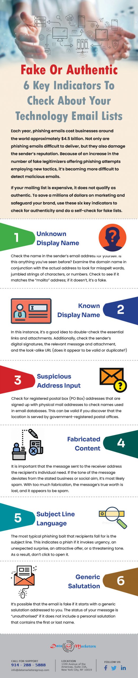 Fake Or Authentic 6 Key Indicators To Check About Your Technology Email Lists | Data Marketers Group