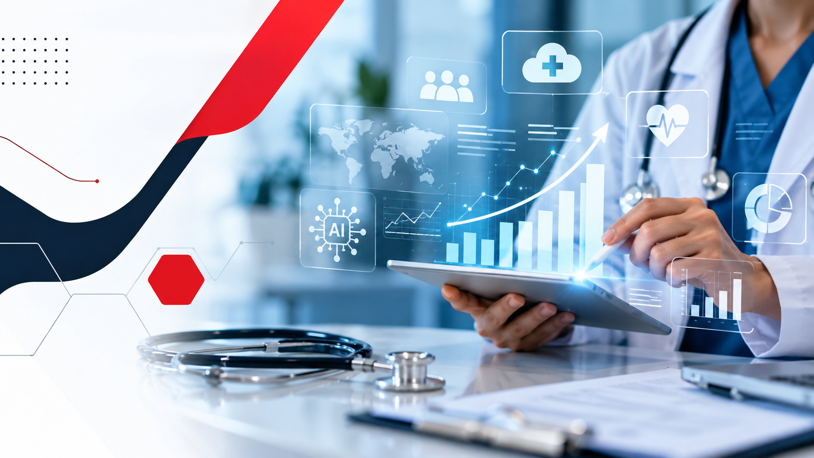 Futuristic Healthcare Technology Dashboard